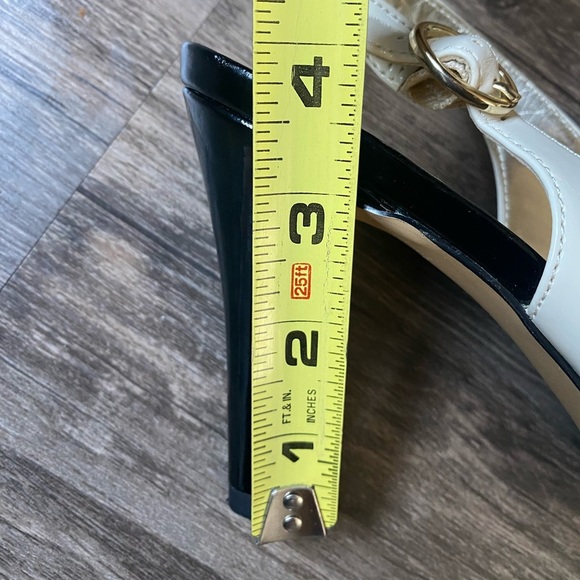 Anne Klein Women’s Black & Cream Slingback Heels Size 6.5 - Picture 14 of 15